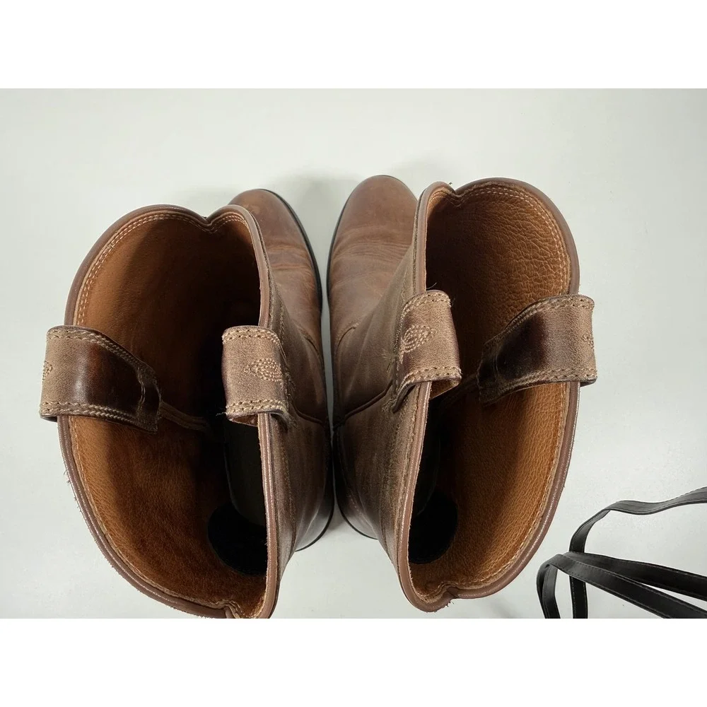 Ariat Men's US 12D Brown Leather Western Cowboy Boots Pull On Style 10002284